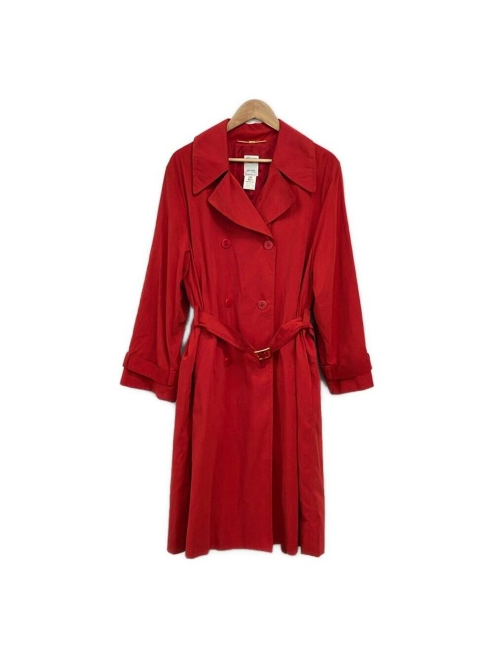Celine Trench Coat M Red Long Sleeve Spring Fall 40